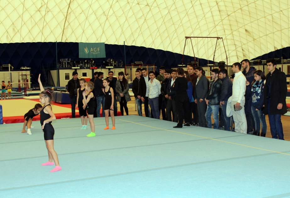 Bədən Tərbiyəsi və İdman Akademiyasının tələbələri Azərbaycan Gimnastika Federasiyasına səfər ediblər