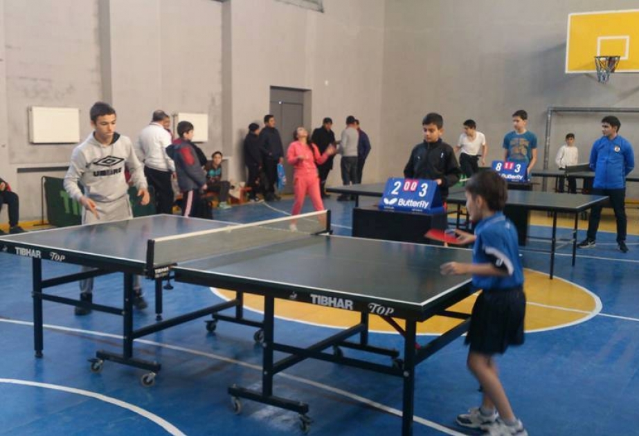 Bakı məktəbliləri arasında stolüstü tennis üzrə yarışa yekun vurulub