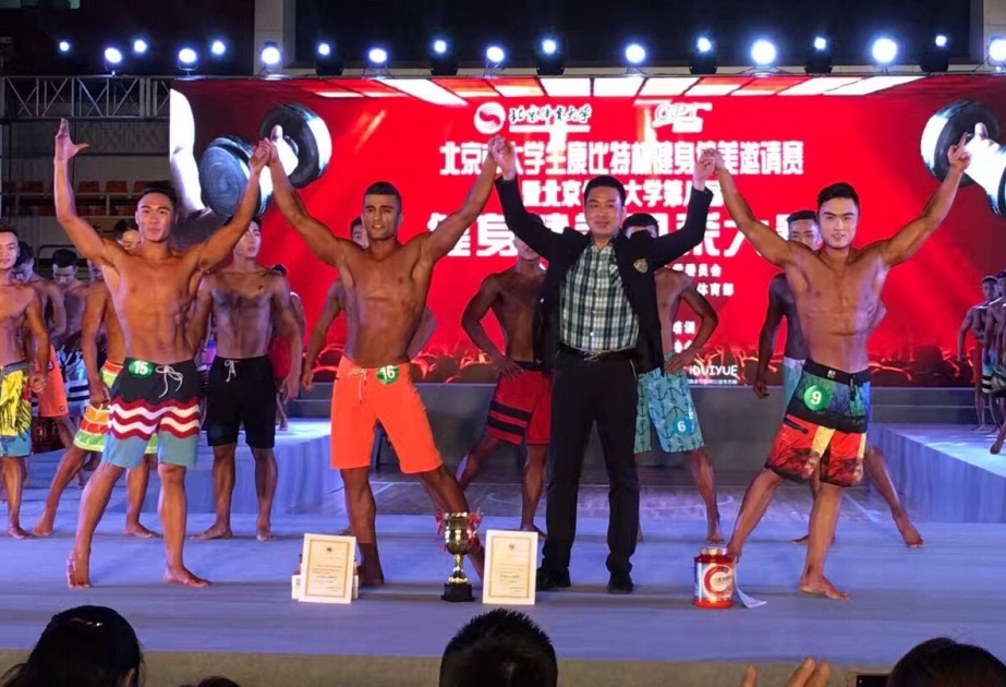 Azərbaycanlı tələbə Pekində fitnes-model yarışında növbəti dəfə qalib gəlib