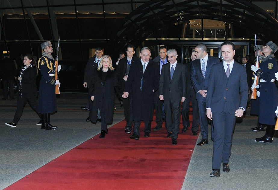 以色列总理本雅明·内塔尼亚胡结束对阿塞拜疆的工作访问