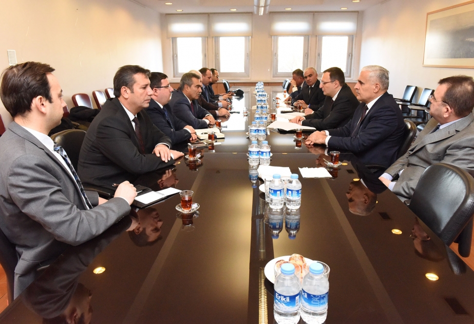 Azerbaijan`s leading media heads hold meetings at Ministry of Foreign Affairs of Turkey