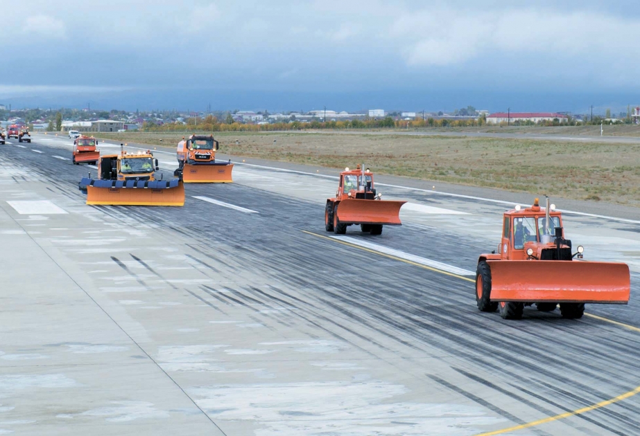 Naxçıvan Beynəlxalq Hava Limanı: qarlı-şaxtalı günlərdə də nümunəvi xidmət göstərilir