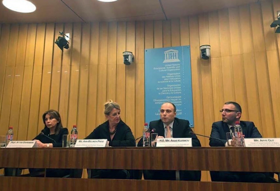 Круглый стол в ЮНЕСКО: "Азербайджан в реальном смысле является подлинным и настоящим образцом межцивилизационного диалога"