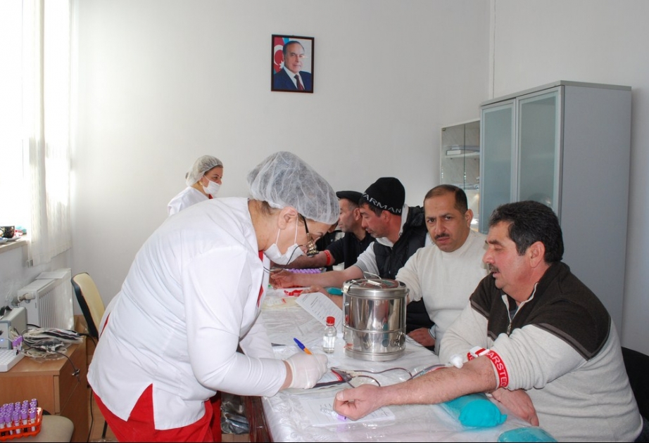 Xeyriyyə aksiyasında 200-ə yaxın tərtərli könüllü qan verib