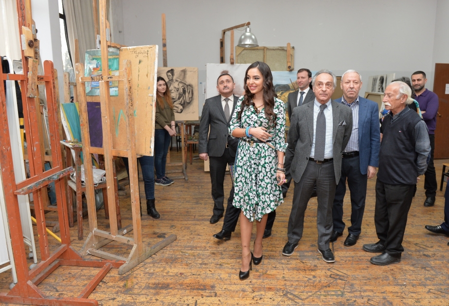 Vice-president of Heydar Aliyev Foundation Leyla Aliyeva visits Academy of Art and National Oncology Center