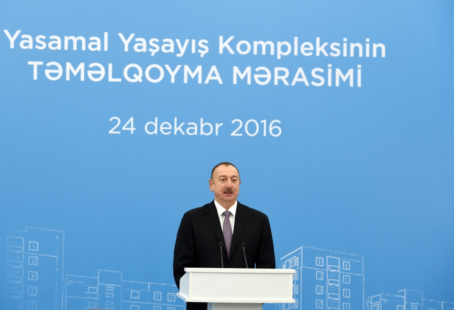 Prezident İlham Əliyev: Sosial mənzil layihəsinin icrası inşaat sektorunu da canlandıracaq