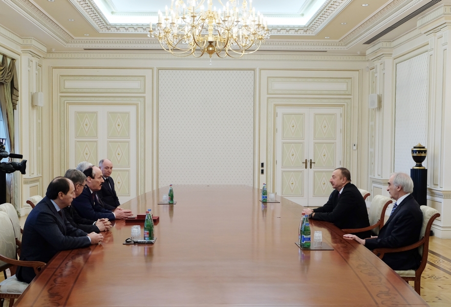 President Ilham Aliyev received delegation led by head of the Republic of Dagestan of the Russian Federation Ramazan Abdulatipov VIDEO