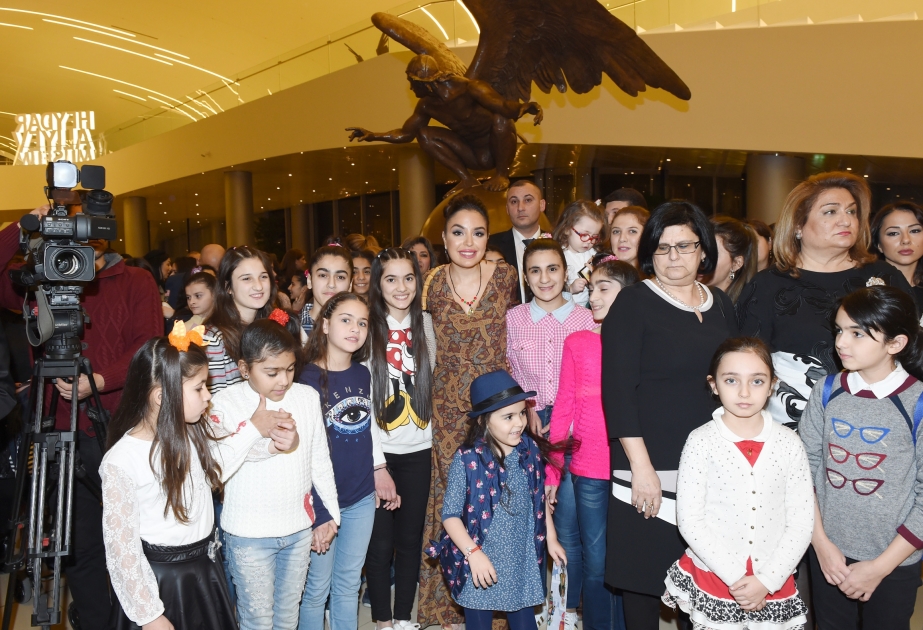 Art Doll exhibition opens at Heydar Aliyev Center  Vice president of Heydar Aliyev Foundation Leyla Aliyeva views the exhibition
