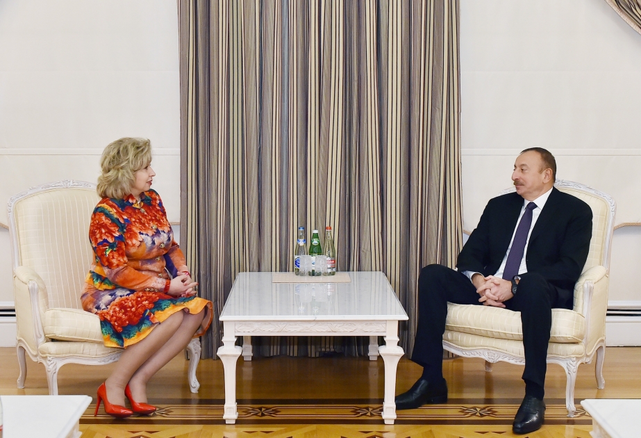 Aserbaidschans Präsident Ilham Aliyev empfängt Russlands Menschenrechtsbeauftragten VIDEO