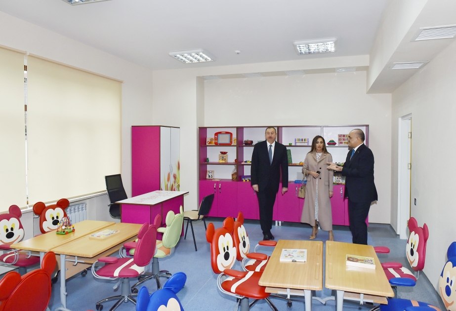 Le président Ilham Aliyev visite le Centre de réhabilitation pour enfants après la restauration VIDEO