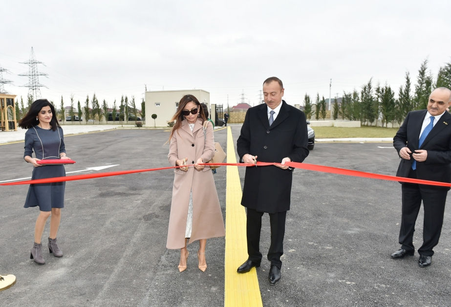 Le président Ilham Aliyev a participé à l’ouverture des centres de réhabilitation et des asiles pour les personnes handicapées à Zabrat VIDEO