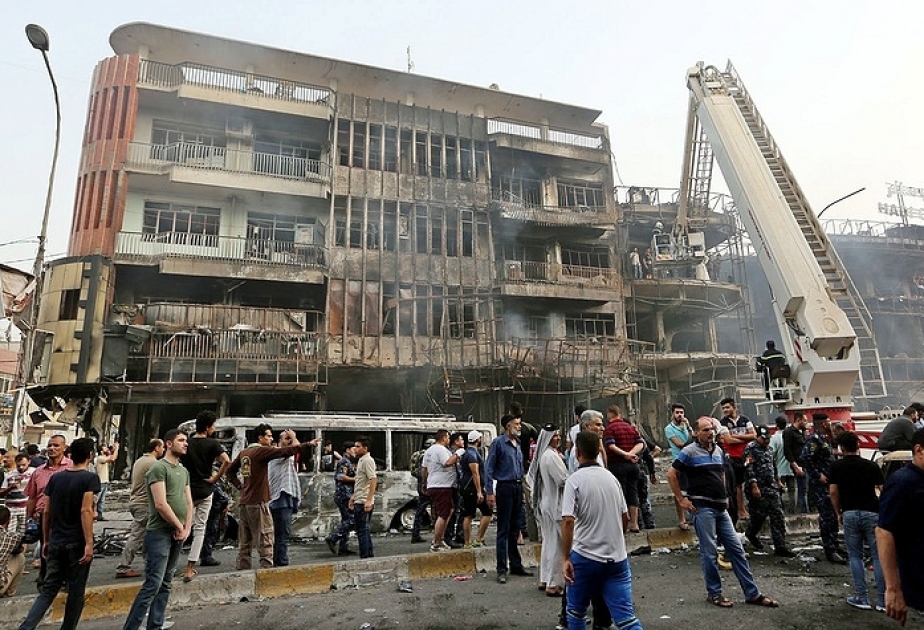 Bağdadda partlayış nəticəsində 21 nəfər ölüb, 40-dan çox insan yaralanıb VİDEO