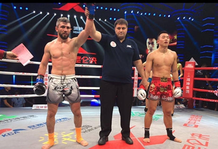 Azərbaycan kikboksçusu “Kunlun Fight 56” turnirinə qələbə ilə başlayıb