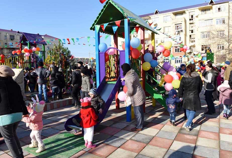 В Сумгайыте сдана в эксплуатацию детская площадка