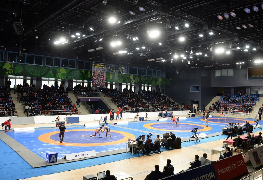 Bakı İdman Sarayında güləş üzrə Azərbaycan çempionatı başlayıb