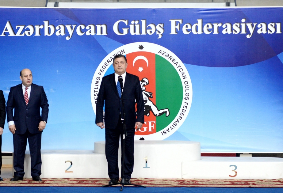 Müşfiq İsayevin xatirəsinə həsr edilən güləş üzrə beynəlxalq turnirin açılış mərasimi keçirilib