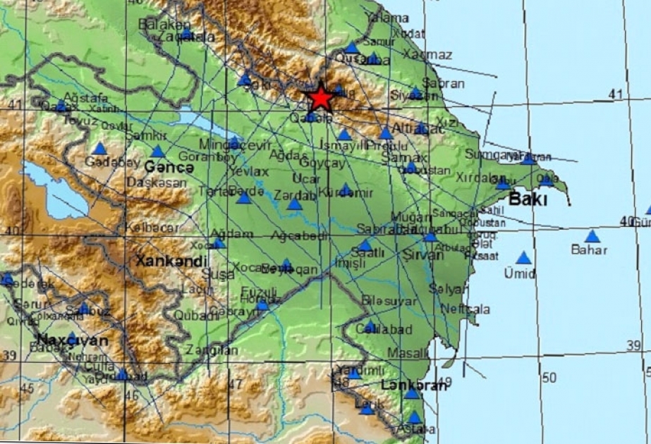 Magnitude 3.4 quake hits Gabala district