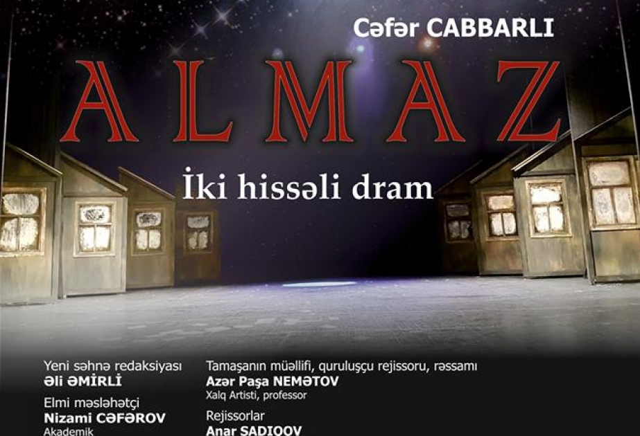 Milli Dram Teatrı “Almaz” tamaşasının premyerasına hazırlaşır
