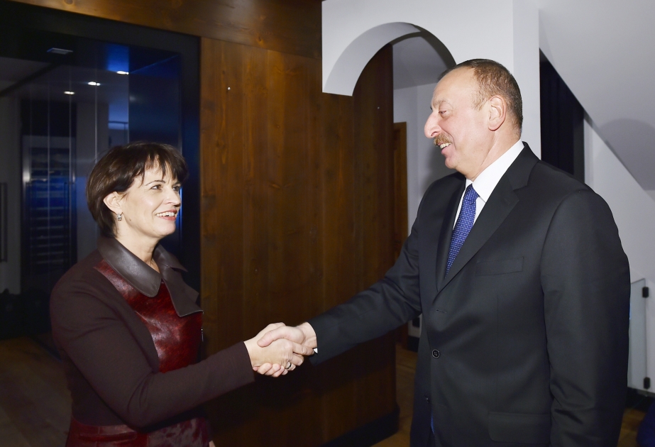 Встреча Президента Азербайджана Ильхама Алиева с Президентом Швейцарии Дорис Лойтхард [ОБНОВЛЕНО] ВИДЕО