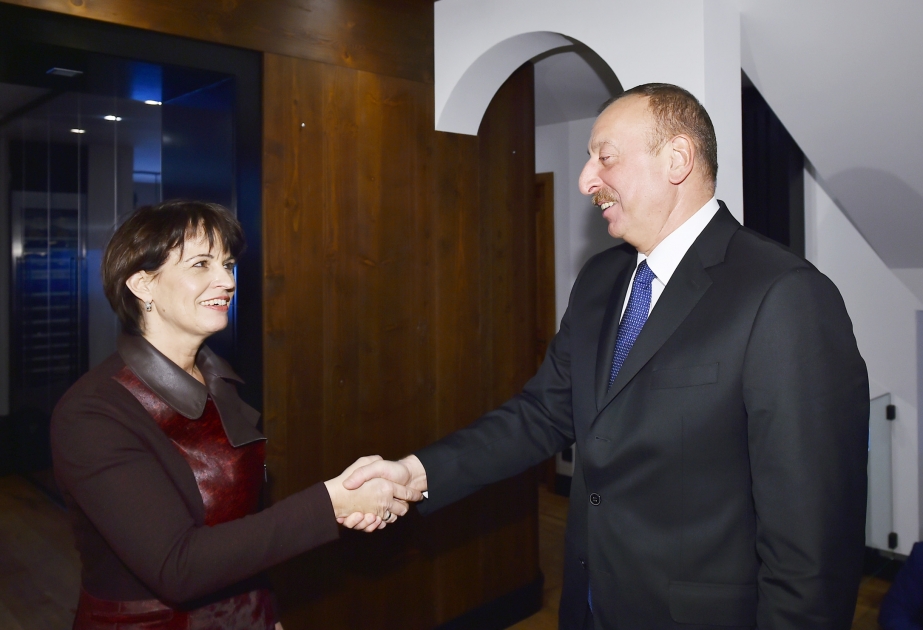 Rencontre des présidents azerbaïdjanais et suisse à Davos VIDEO