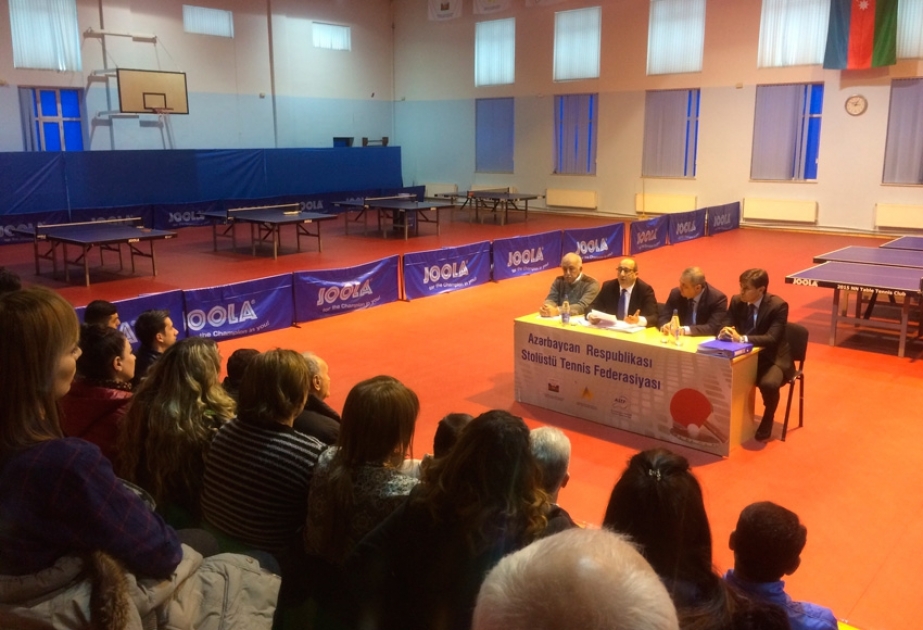Azərbaycan Stolüstü Tennis Federasiyasının ümumi yığıncağı keçirilib