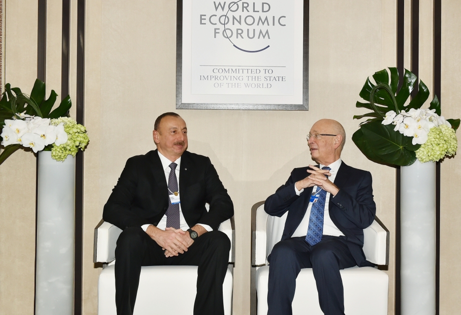 President Ilham Aliyev met with Executive Chairman of World Economic Forum Klaus Schwab VIDEO