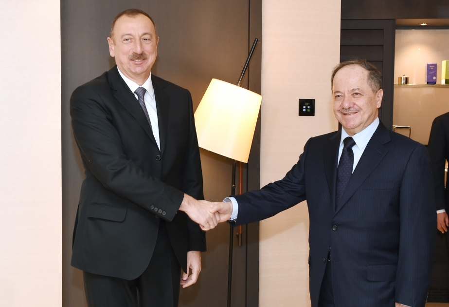 Davos : le président Ilham Aliyev rencontre le président du Kurdistan irakien VIDEO