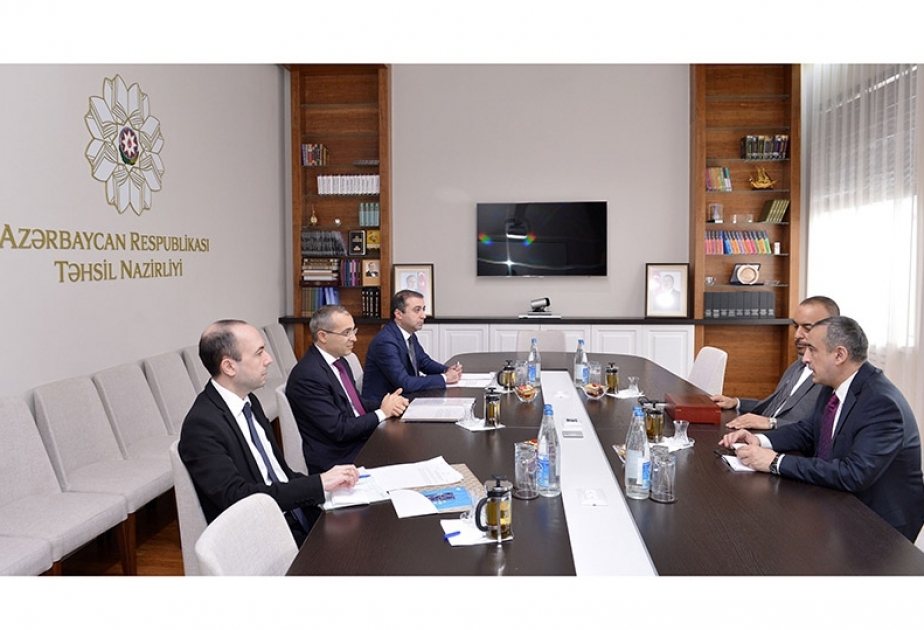 Azerbaijani minister of education meets Chairman of the Arab Federation for the Blind