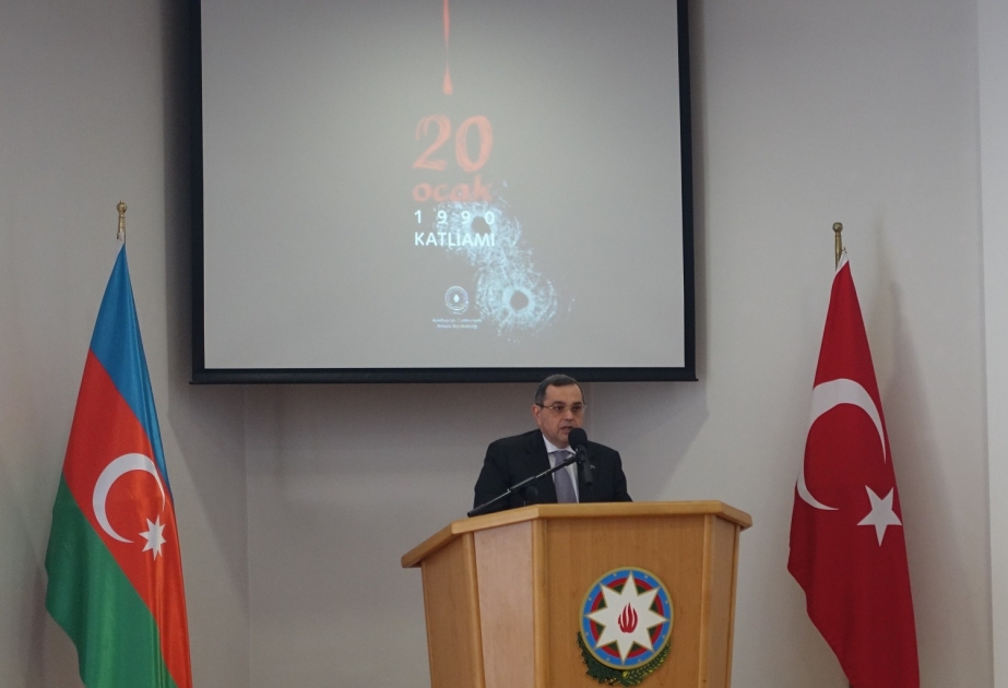 Ankarada 20 Yanvar faciəsi qurbanlarının xatirəsi ehtiramla yad olunub VİDEO
