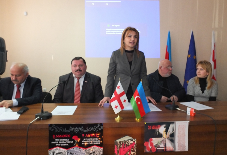 Tbilisi Açıq Universitetində 20 Yanvar faciəsinin ildönümünə həsr olunan tədbir keçirilib