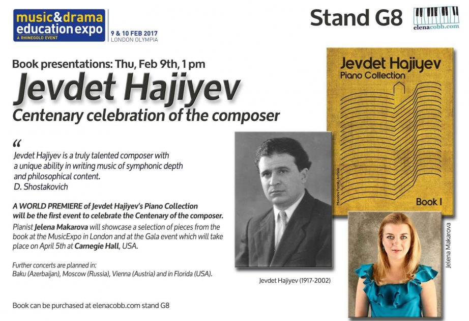 Piano Collection by Azerbaijani composer Jevdet Hajiyev to be launched in London