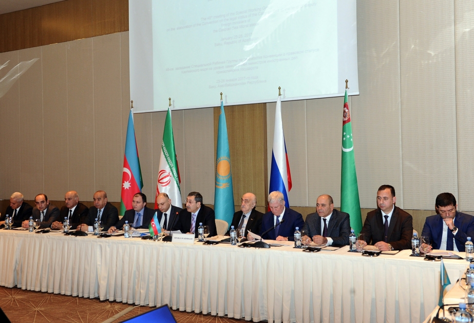 Meeting of working group on Caspian legal status underway in Baku VIDEO