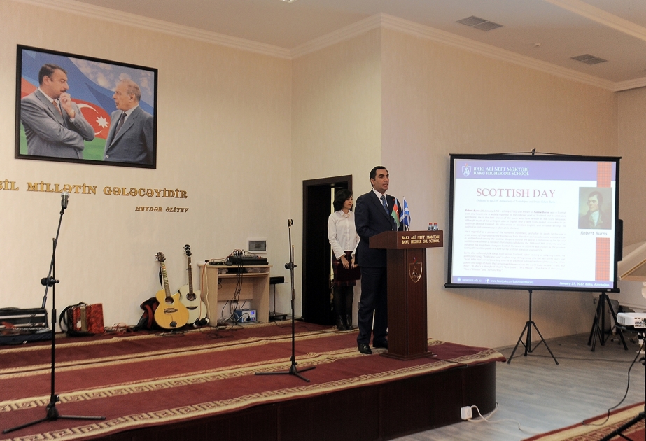 Scottish Day held at Baku Higher Oil School