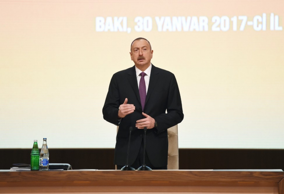 President of Azerbaijan: Those who organise dirty campaigns against us have moved themselves from the political scene