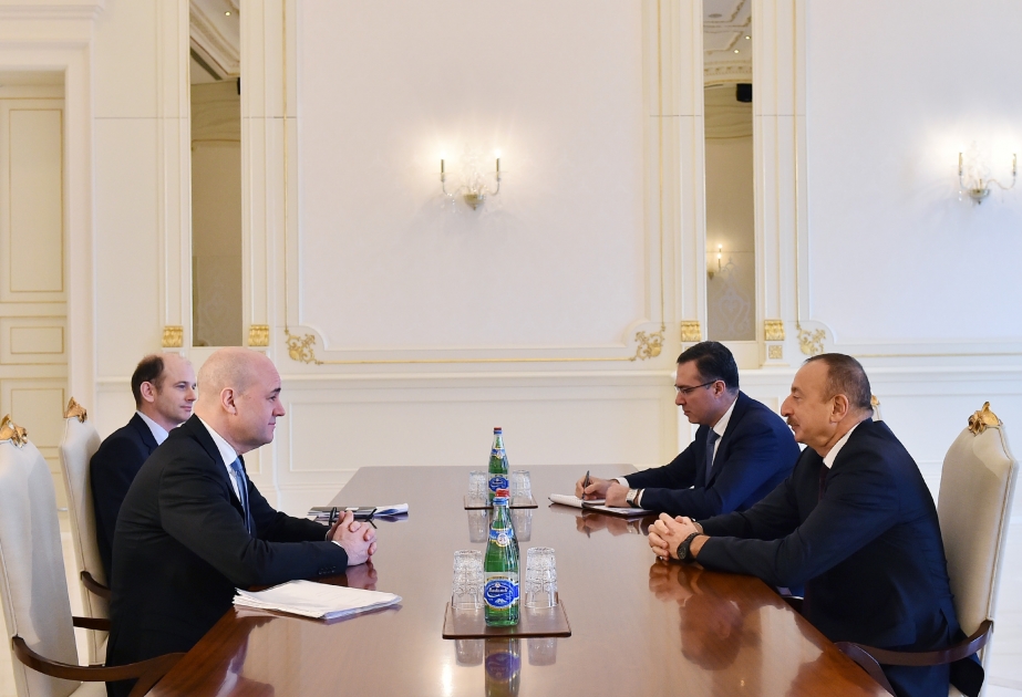 伊利哈姆·阿利耶夫总统接见采掘业透明度倡议理事会主席