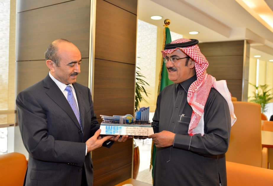 Azerbaijan`s President's Assistant for Public and Political Affairs meets President of Saudi Press Agency