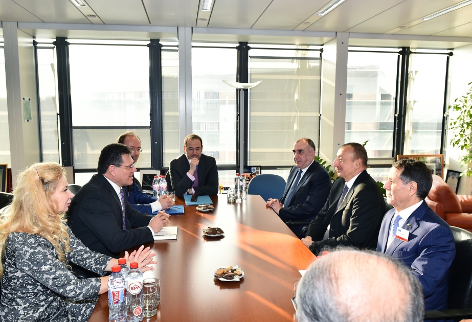 President Ilham Aliyev met with European Commission Vice-President for Energy Union VIDEO