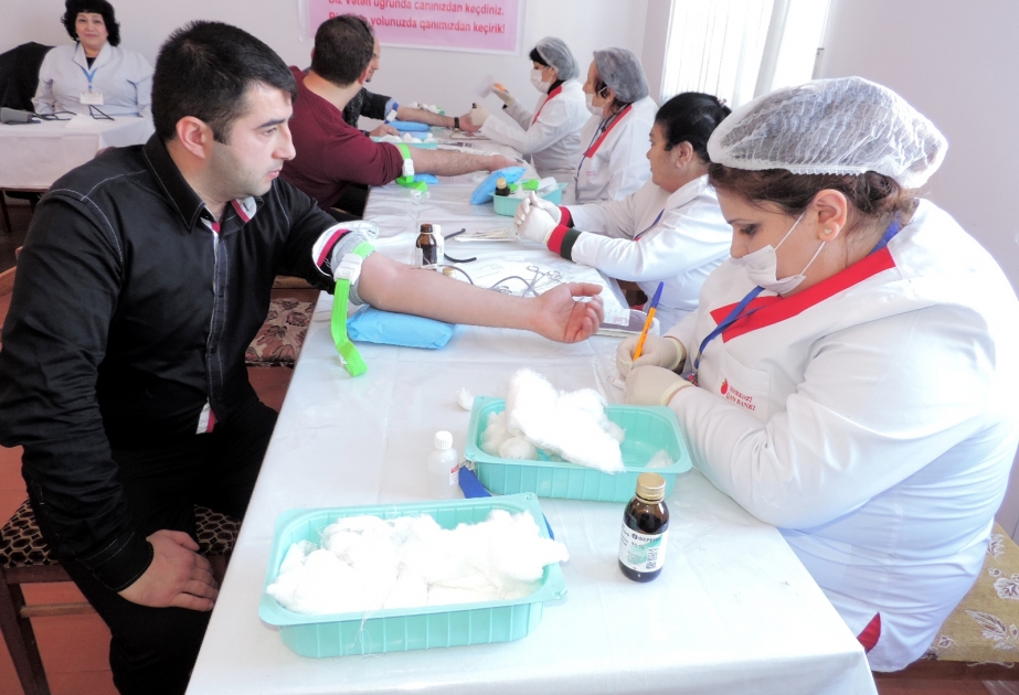 Xocalılı məcburi köçkünlər qanvermə aksiyasına qoşulublar VİDEO