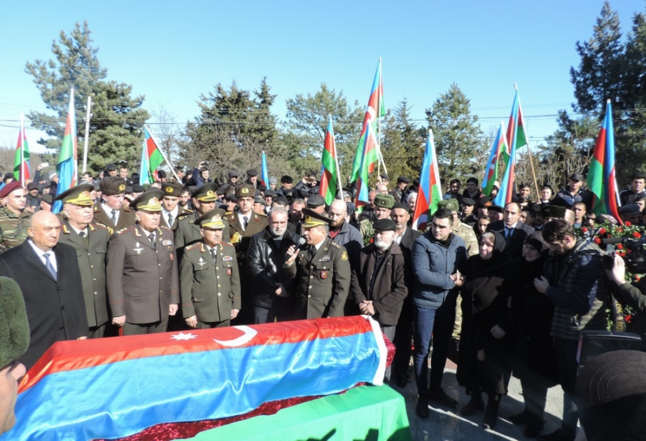 Шехид Чингиз Гурбанов похоронен в Шехидляр хиябаны в городе Гусар