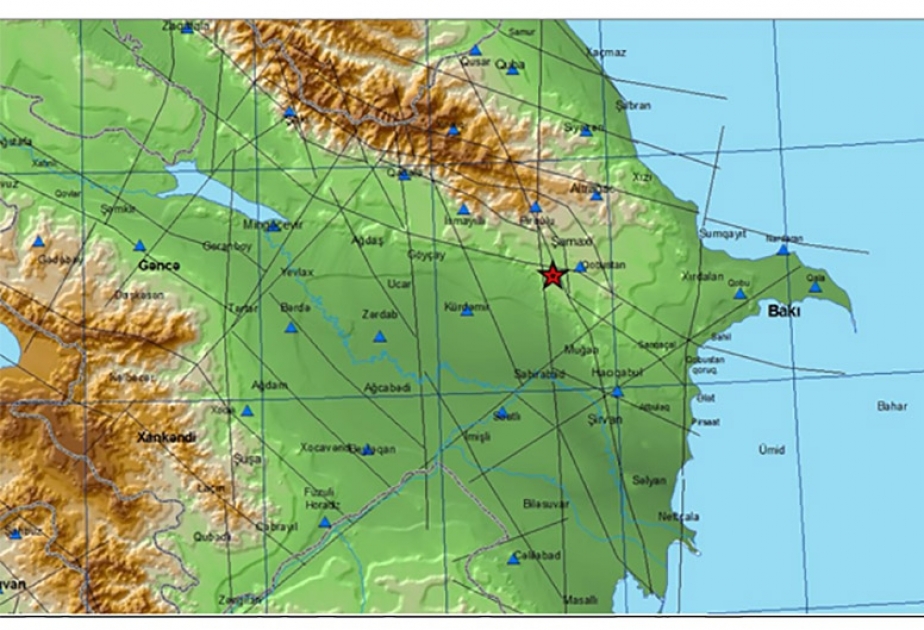 На территории Шамахинского района зарегистрировано землетрясение