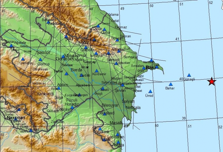 В Каспийском море произошло землетрясение