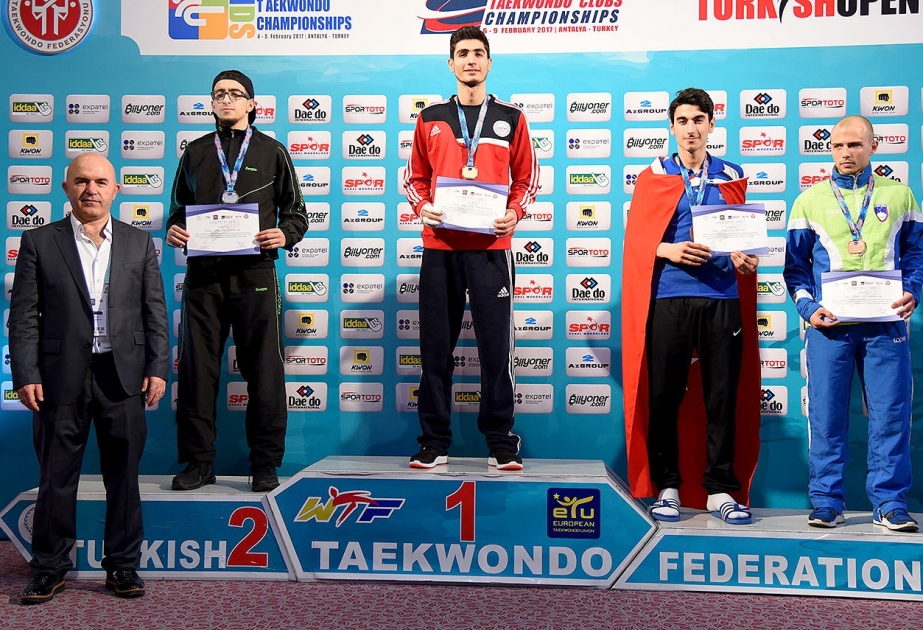 Azərbaycan taekvandoçusu Ayxan Tağızadə Avropa çempionatında qızıl medal qazanıb