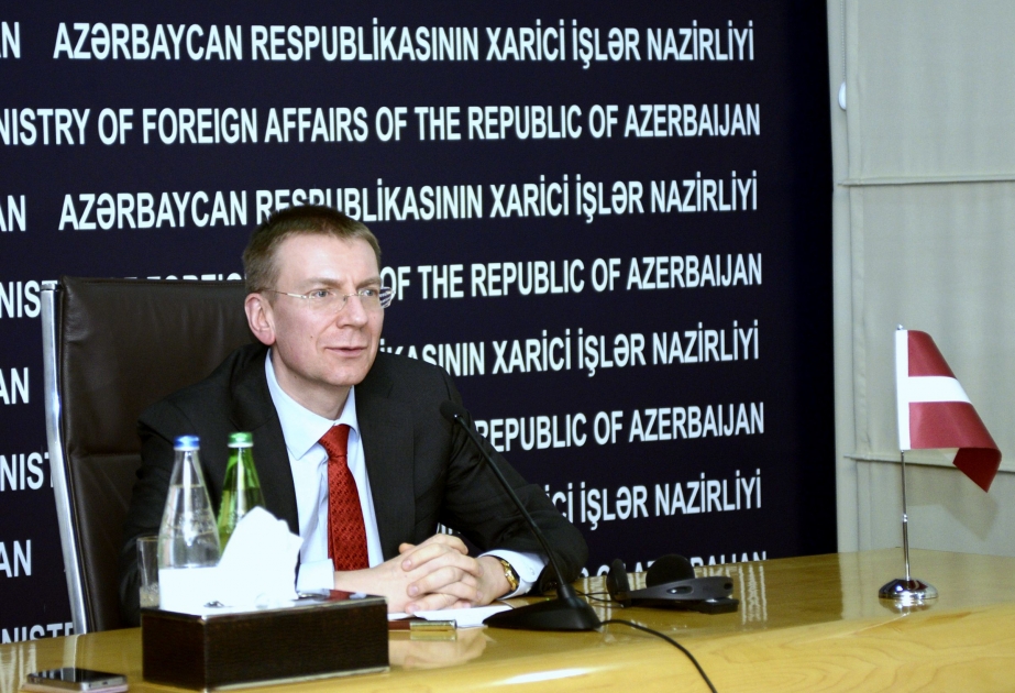 Edqars Rinkeviçs: Latviya Avropa İttifaqı ilə Azərbaycan arasında yeni sazişin imzalanmasını istəyir