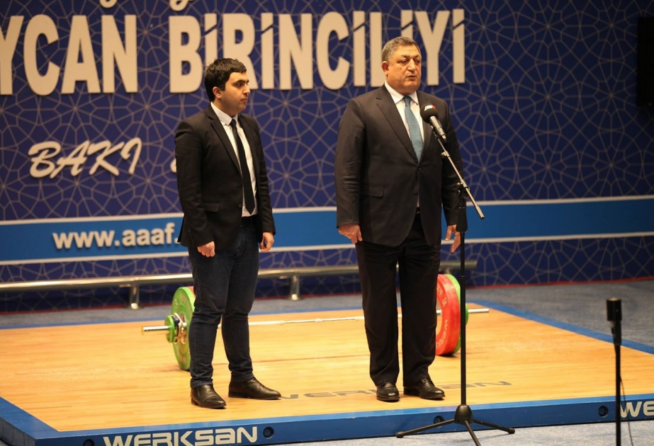 Ağır atletika üzrə Azərbaycan birinciliyinin açılış mərasimi olub