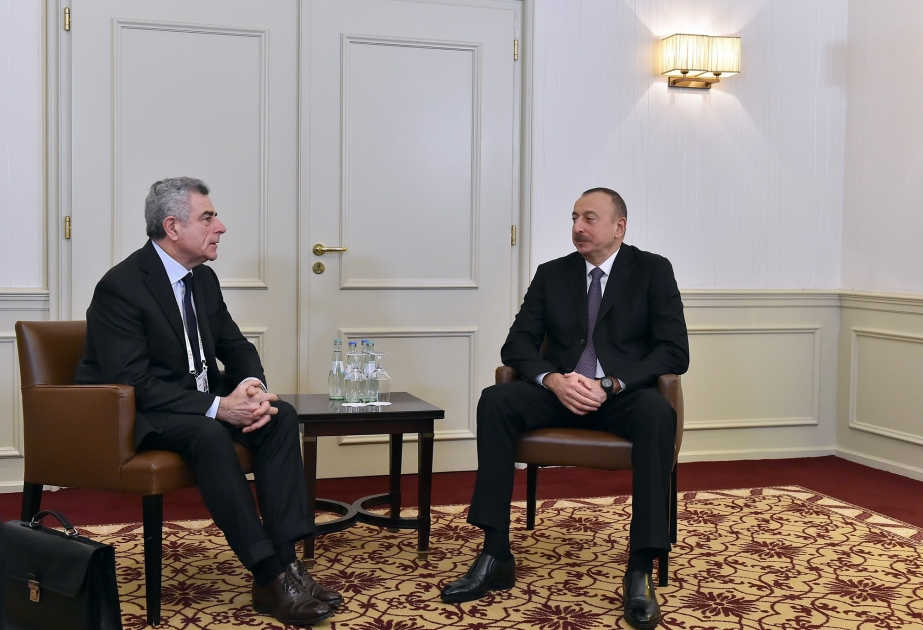 München: Treffen von Aserbaidschans Präsident mit CEO und Generaldirektor des Unternehmens Leonardo VIDEO