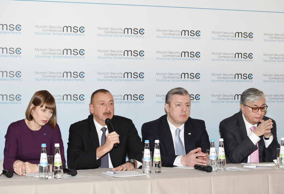 President Ilham Aliyev attended panel discussion at Munich Security Conference VIDEO
