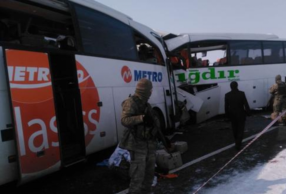 5 Azerbaijanis killed, 26 injured in bus crash in eastern Turkey