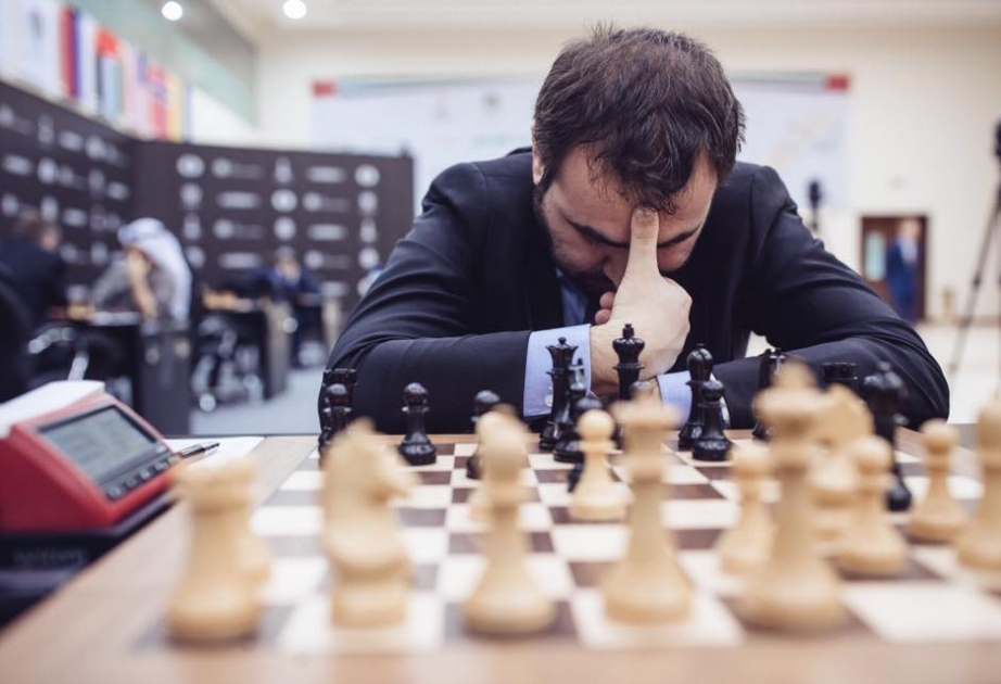Шахрияр Мамедъяров в третьем туре против французского шахматиста
