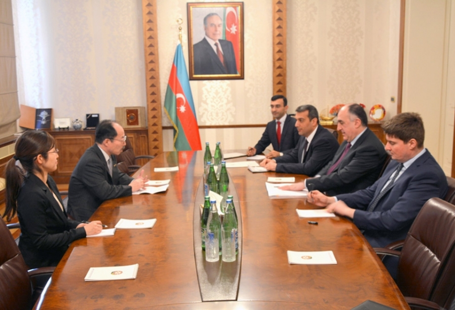 Azerbaijani FM meets outgoing Japanese Ambassador