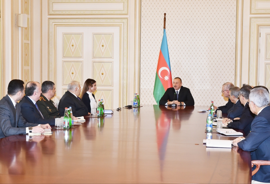 Le Conseil de sécurité s’est réuni sous la présidence du président Ilham Aliyev VIDEO